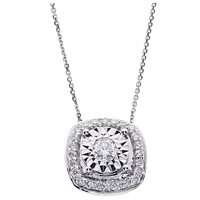 Halskette Bliss Dame in Weißgold Diamante 0.18 Ct 20087976 - 20087976